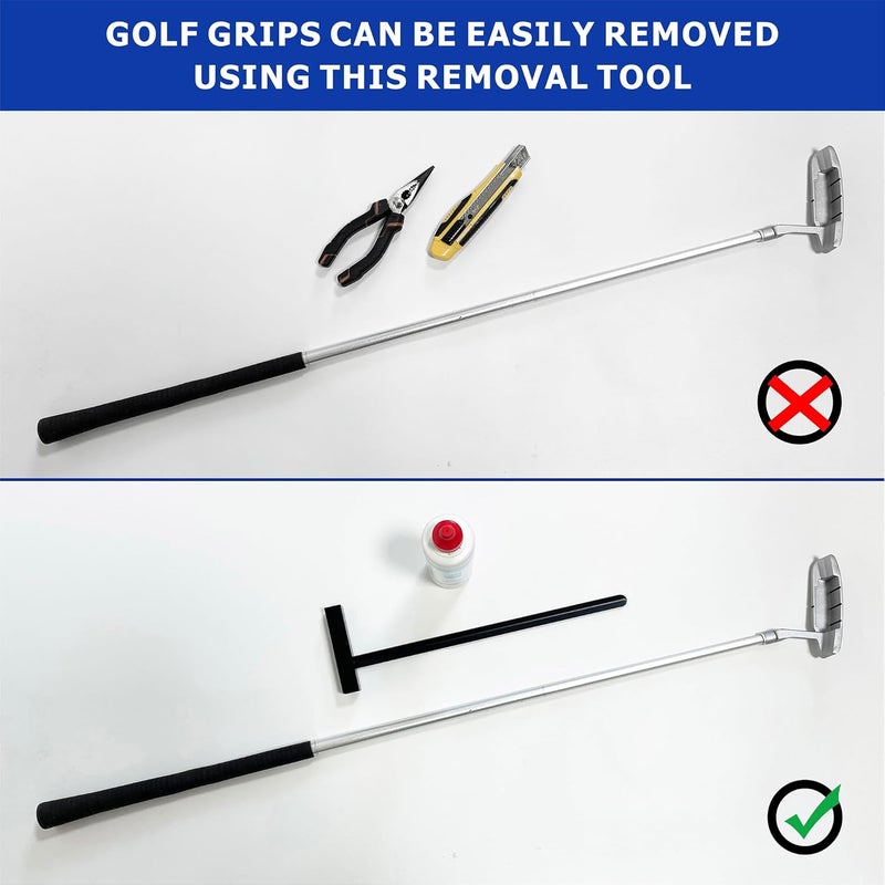 VANROUG Golf Grip Removal Tool,Black V-Groove Grip Remover Saver 11" for Standard Length Swinging Grips,Golf Grip Kit,Grip Repair Tool,Golf Grip Tool,Gripping Tool - Image 3